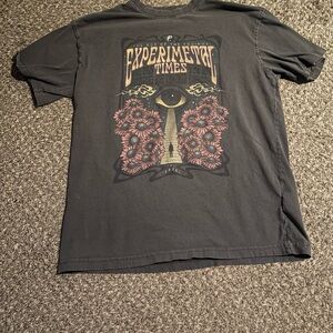 Experimental Times Eye Graphic Tee - Charcoal